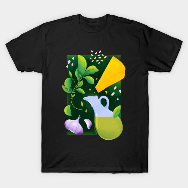 Pesto T-Shirt by floracasti